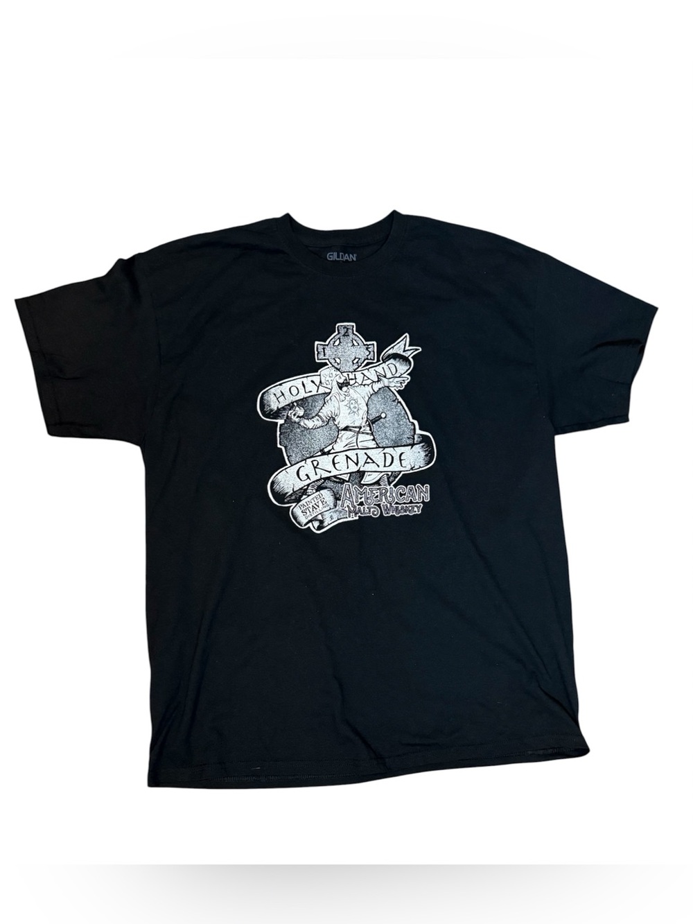 Gildan Black Graphic 'Holy Hand Grenade' Short Sleeve Tee